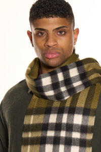 cashmere scarf elegantly folded in a signature box.