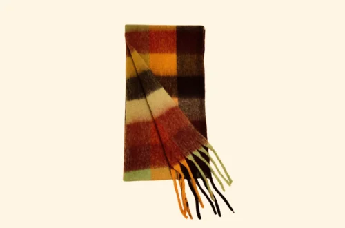 Check Cashmere Scarf